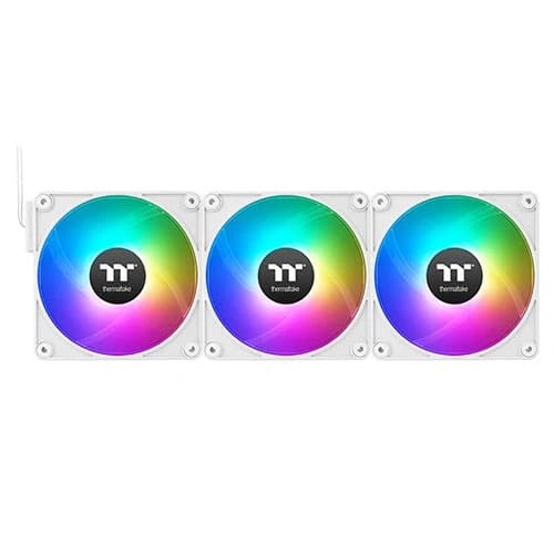 Thermaltake CT120 EX Reverse ARGB 120mm White Cabinet Fan, Triple Pack